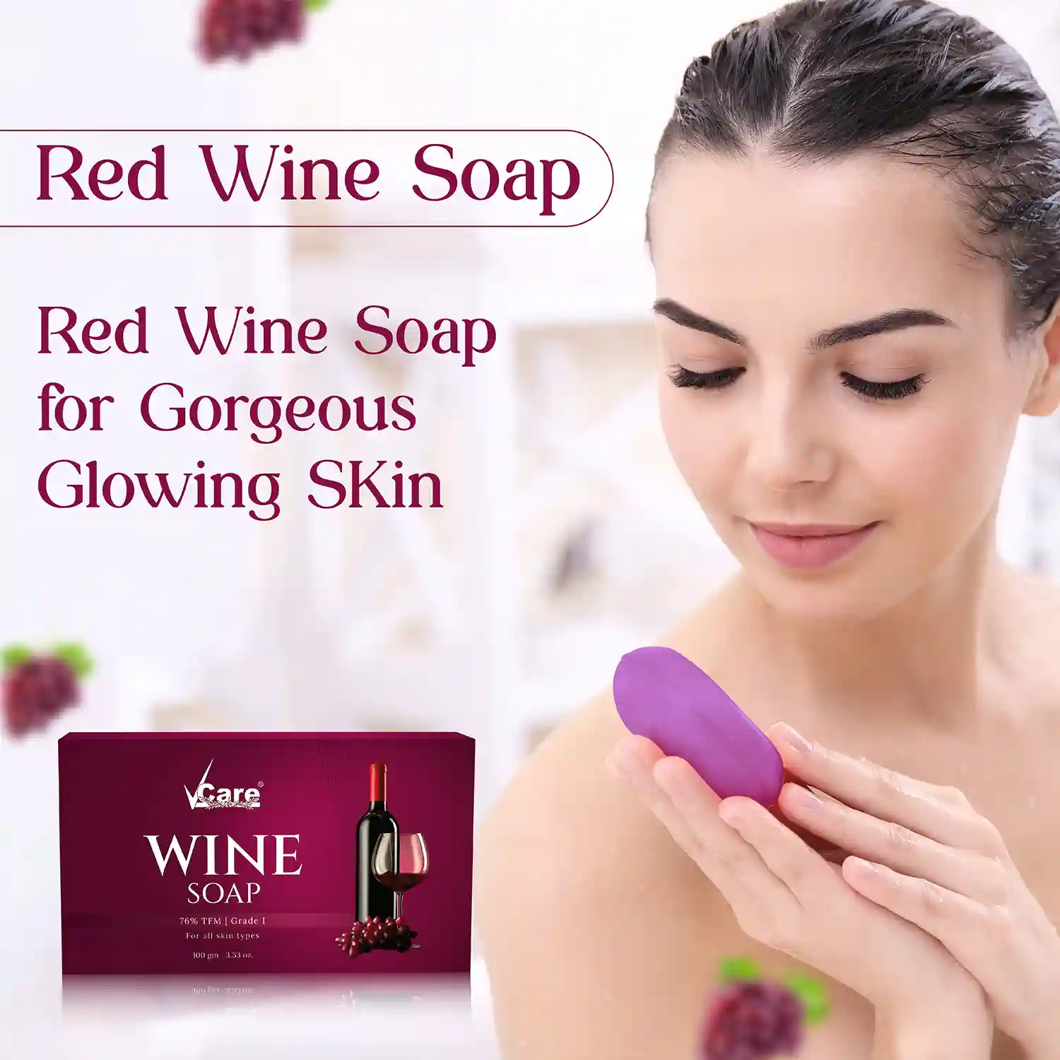 red wine soap